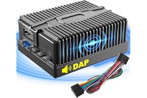 INEXACCESSORIES Digital Audio Car Amplifier with Class D Special for All Android Aftermarket Car Stereo, Adjustable High, Medium, Low Tones, Perfect Sound Processor, Easy Install