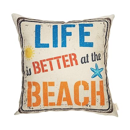 Amazon Com Nicoiy Life Is Better At The Beach Vintage Coastal