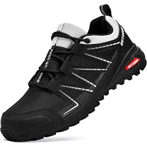 GRYVOX Mens Trail Running Shoes Hiking Running Sneakers | Non Slip Outdoor Lightweight Breathable Walking Tennis Casual Comfo