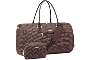 LOVEVOOK Travel Duffle Bag, Weekender Bag for Women with Toiletry Bag, Carry on Overnight Bag with Shoe Compartment, Gym Duffel Bag with Wet Pocket, Mommy Hospital Bags for Labor and Delivery