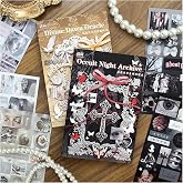 Japanese Stickers for Journaling Supplies,Japanese Sticker Book for Adults | 2 Packs, Retro, Gothic, Vintage, Scrapbook Sticker, Scrapbooking Supplies, Junk Journal, 3.15in × 4.72 in