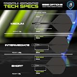 WINMAU Fusion Integrated Flight and Shaft System No.2 Shape Black Intermediate view 2