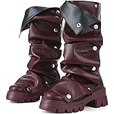 VOMIRA Slouchy Boots for Women Fold Over Boots