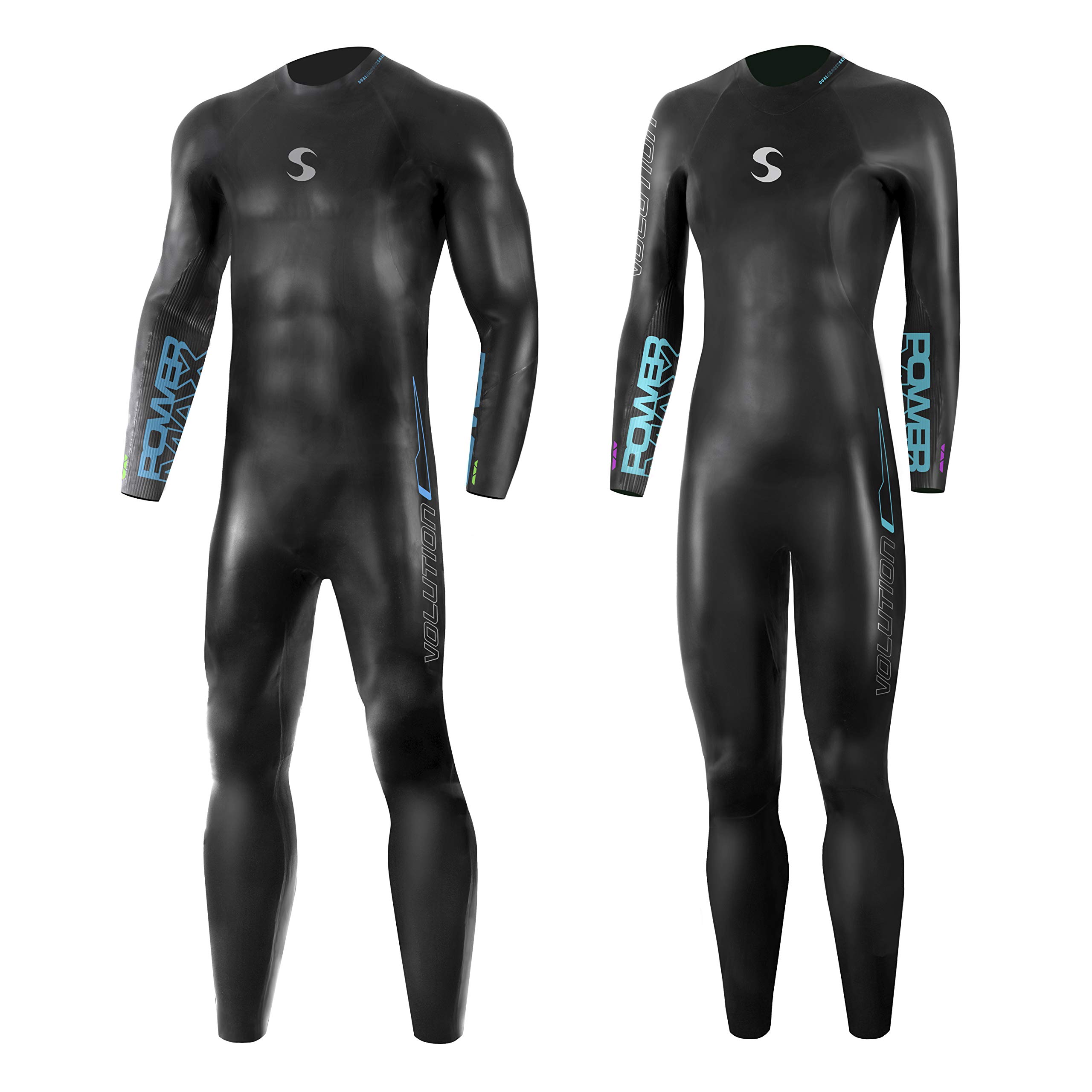 Photo 1 of Synergy Triathlon Wetsuit 3/2mm - Volution Full Sleeve Smoothskin Neoprene for Open Water Swimming (Men, Men's S2)