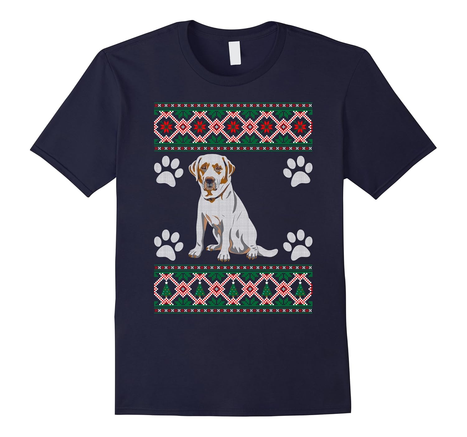 Labrador Retriever Ugly Christmas Sweater T Shirt-Art - Artvinatee