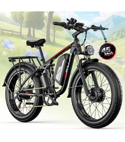 Amazon.com : PHILODO Electric Bike for Adults, 5000W Peak 45MPH