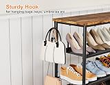 HOMIDEC 5-Tier Shoe Rack with Wooden Top Storage Organizer 15-20 Pairs view 5
