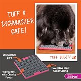 LICKIMAT Lickimat Tuff Red Heavy-Duty Slow Feeder Dog Mat view 6