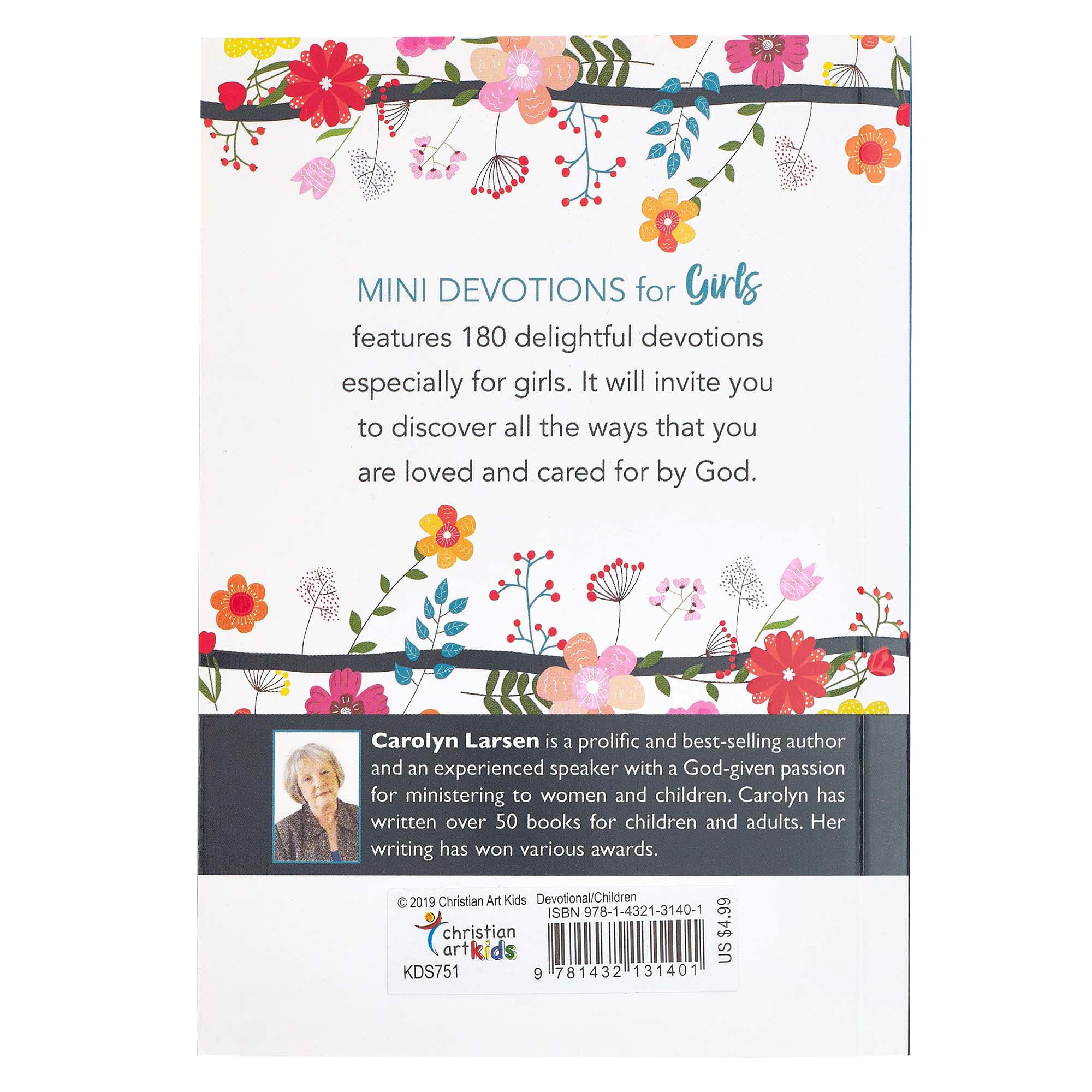 Mini Devotions For Girls - 180 Short and Inspirational Devotions to Encourage, Softcover Gift Book for Tweens