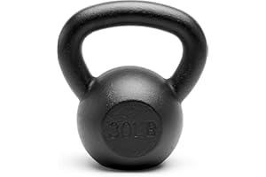 Unipack Premium Powder Coated Solid Cast Iron Kettlebell Weights 5, 10, 15, 20, 25, 30, 35, 40, 45 lbs