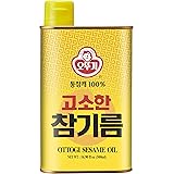[OTTOGI] Premium Roasted Sesame Oil, 100% Pure sesame oil, Traditional Korean Style oil (16.90 fl oz. 500ml)