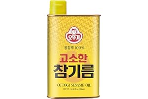 [OTTOGI] Premium Roasted Sesame Oil, 100% Pure sesame oil, Traditional Korean Style oil (16.90 fl oz. 500ml)