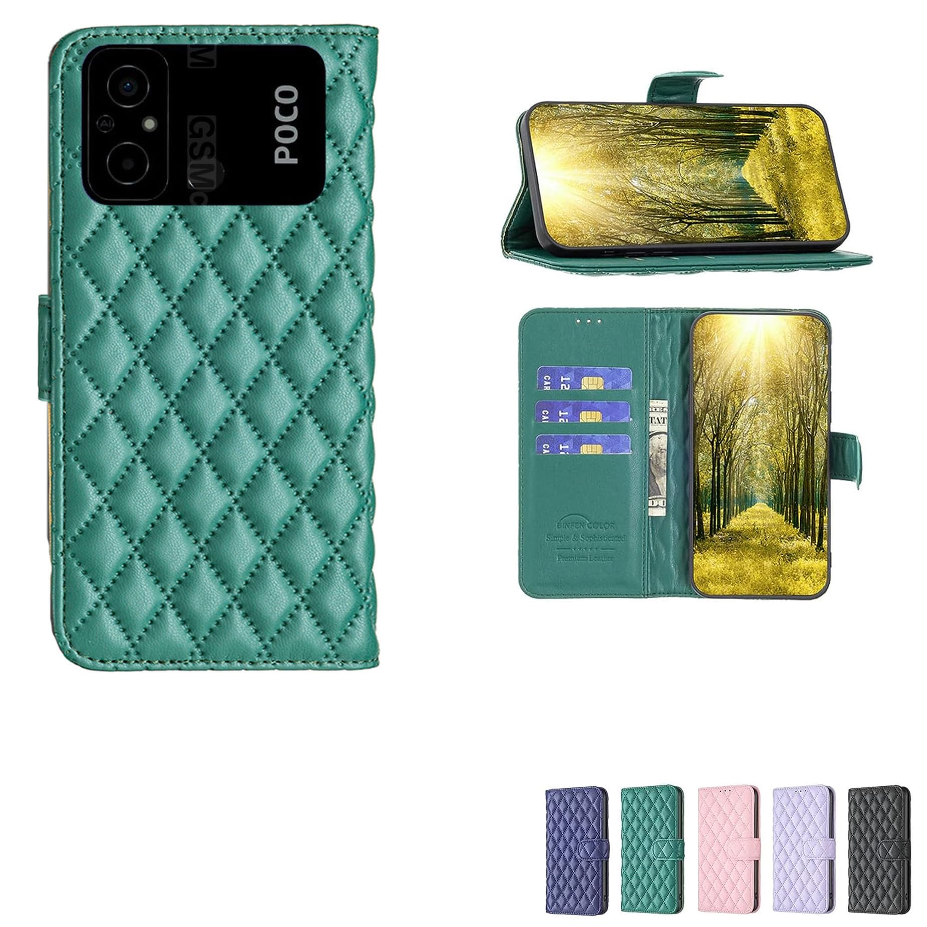 jioeuinly Case for Poco C55 Case Compatible with