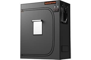 Spider Farmer 4x2 Grow Tent 2025 New, 48"x24"x60", with Hook for Controller and Power Strip, Enlarged View Window, 1680D Thicken Mylar Canvas for Indoor Hydroponic Growing for SF2000, SE4500, G4500