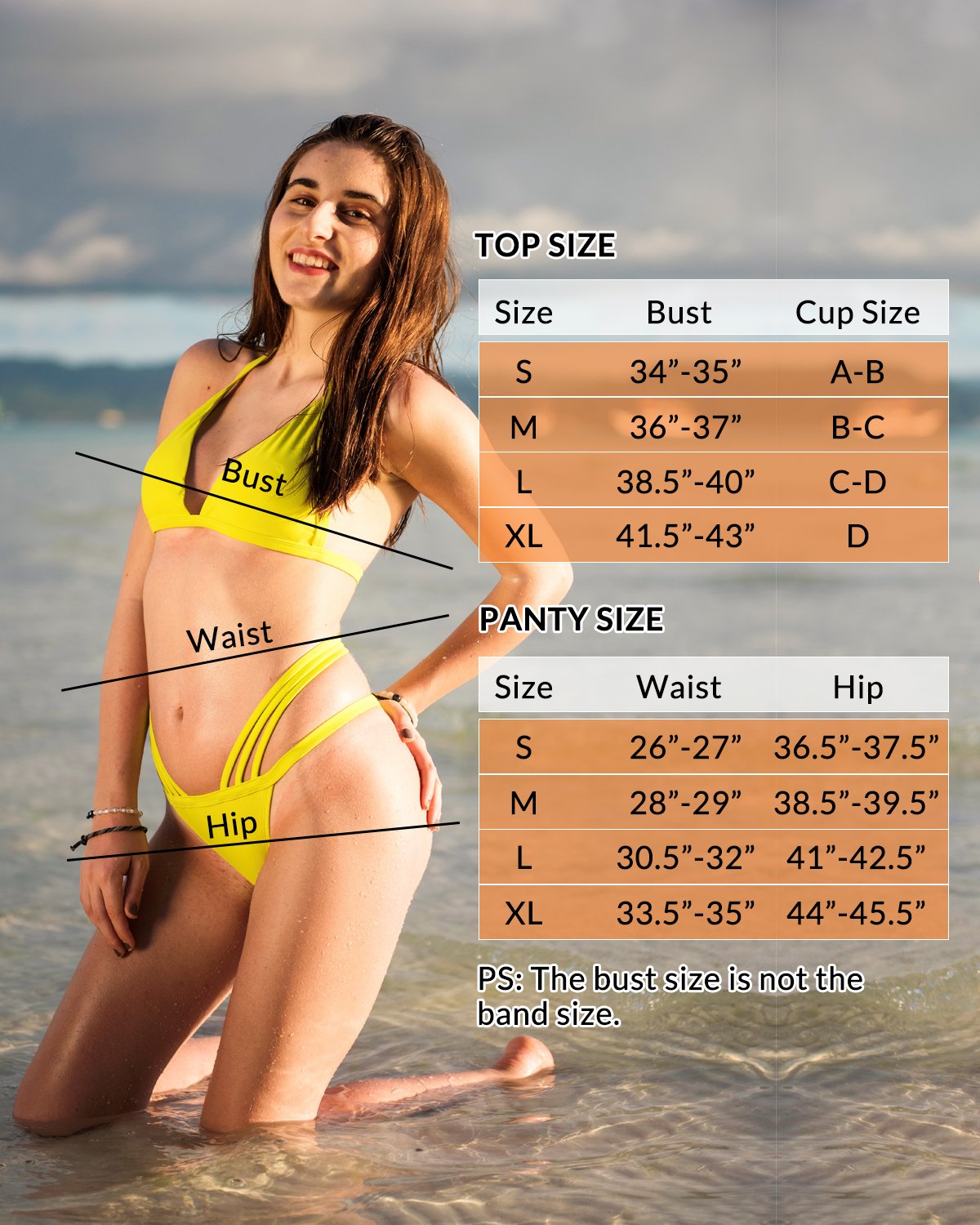 X-HERR Women\'s Push up Strappy Bikini Set Sexy Cutout Bandage Cheeky Swimsuit Beachwear (Rouge,Large)