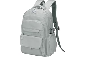 SUIKIHUM Aesthetic Daypack Backpack, Water-Resistant, Featuring Touch-Fastener and Anti-Theft Pockets
