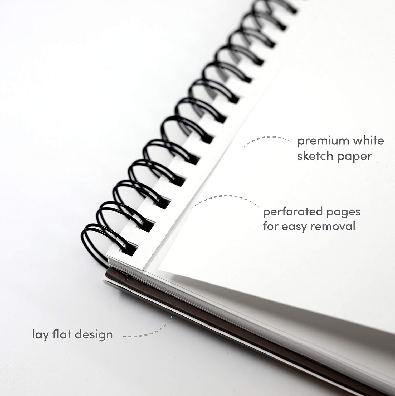 Paperage Sketch Pad, 2-Pack 8.5x11" Inch Hardcover Sketchbook, Spiral Bound, 80 Sheets (74lb) Acid Free Drawing Notebook for Artist Pro & Students (Grey Cover): Arts, Crafts & Sewing
