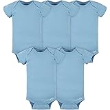 Gerber baby-girls 5-pack Solid Onesies Bodysuits