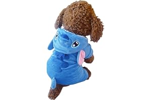 Nekewe Pet Costume Dog Hoodies Pet Xmas Pajamas Outfit, Pet Coat for Small Medium Large Dogs Cats Winter Cartoon Coat for Party Halloween Christmas