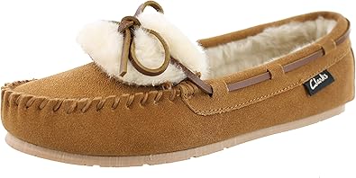 clarks womens moccasin slippers