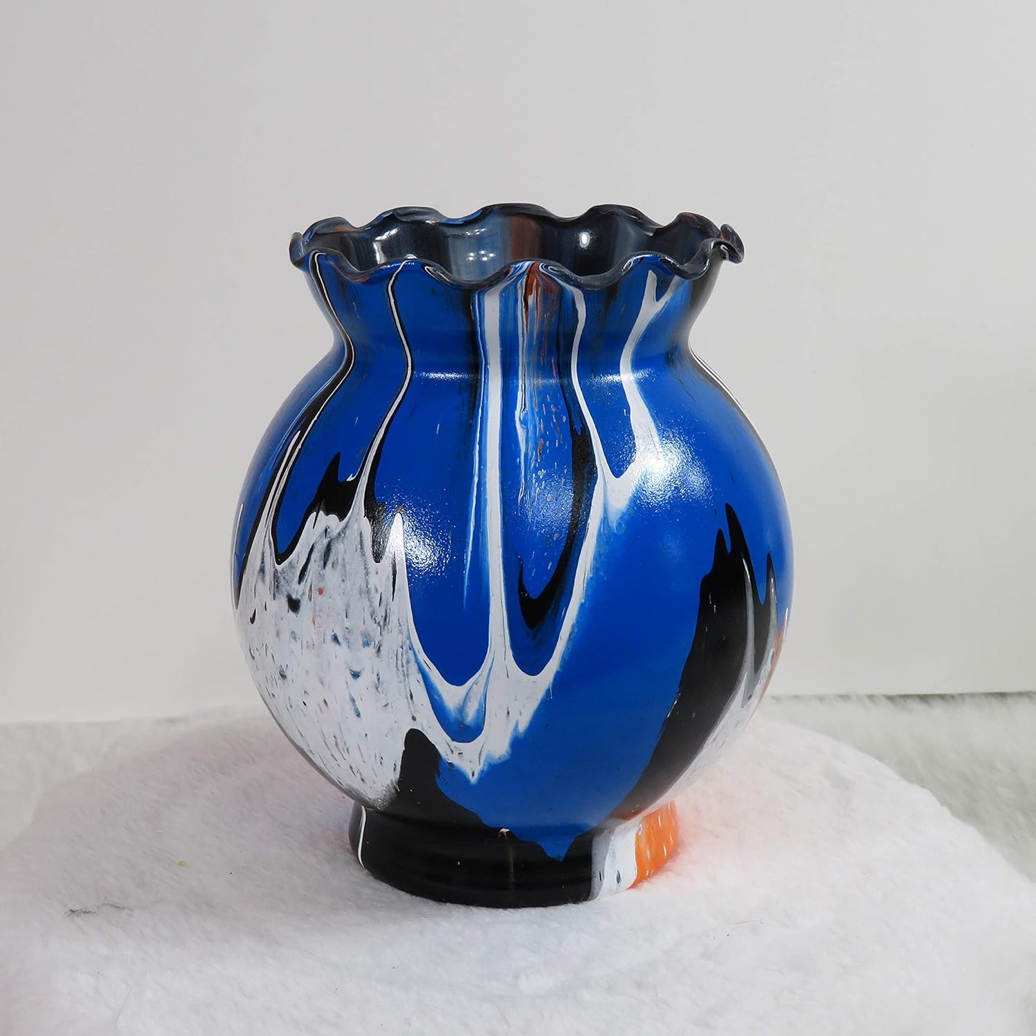 Amazon Com Hand Painted Glass Vase Home Decor Vase Gumball