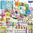 leitait 125 Pcs Fidget Toys Set,Sensory Relieves Stress Toys for Kids Adults Autism, Birthday Party Favors, Carnival Prizes, 