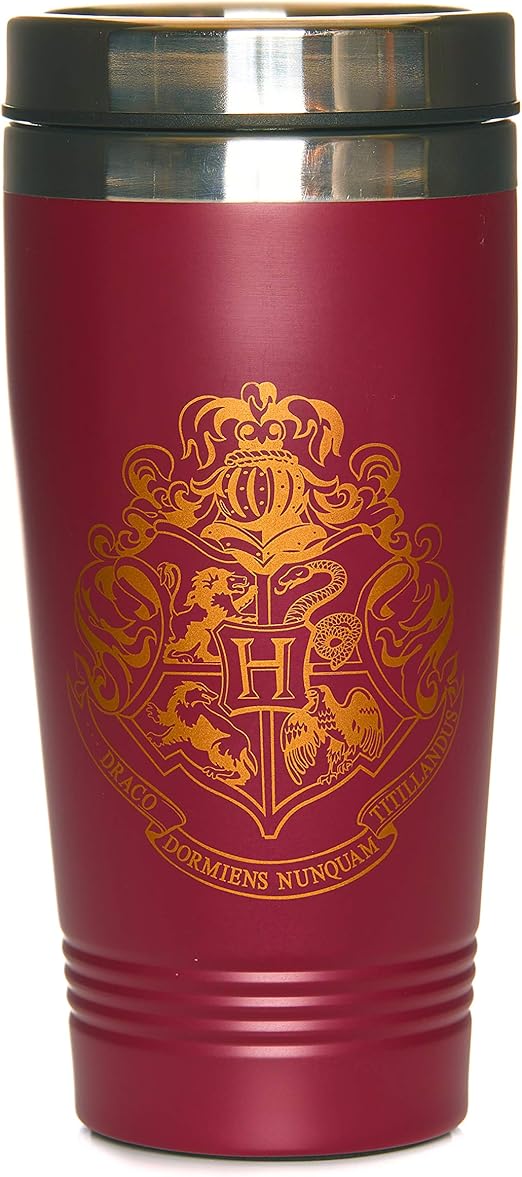 Amazon Com Paladone Harry Potter Hogwarts Travel Mug Commuter Coffee Cup Kitchen Dining