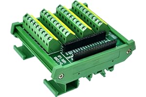 CZH-LABS DIN Rail Mount Screw Terminal Block Breakout Module Board for Arduino Nano/Micro.