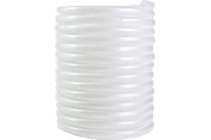 GEOWAKY 5/8’’ ID × 7/8’’ OD - 100 ft Clear Braided Hose Plastic Vinyl Tubing,High Pressure Flexible Reinforced PVC Tube for Transfer Water Air Oil, BPA Free & Non-Toxic
