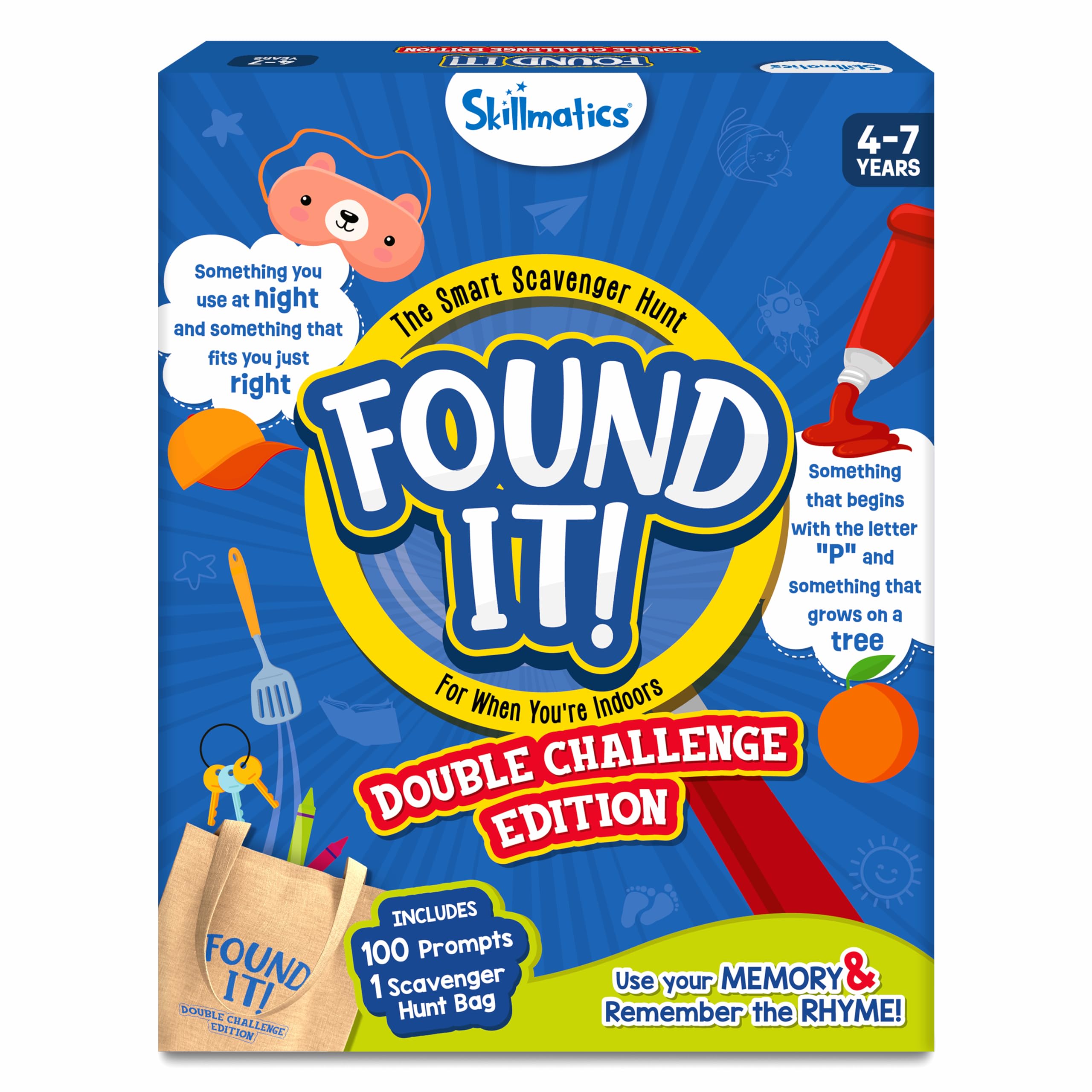 Skillmatics Scavenger Hunt Card Game - Found It Indoor Double Challenge, Learning Toys, Educational, Gifts for Kids and Families, Ages 4, 5, 6, 7 — image 1