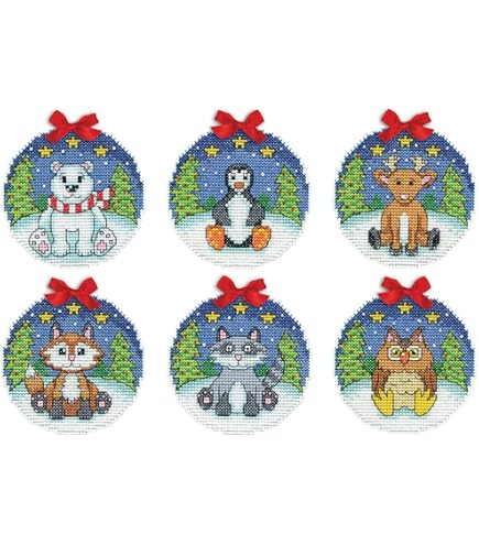 Counted Cross-Stitch Kit On Plastic Canvas With Cardinal - View #2