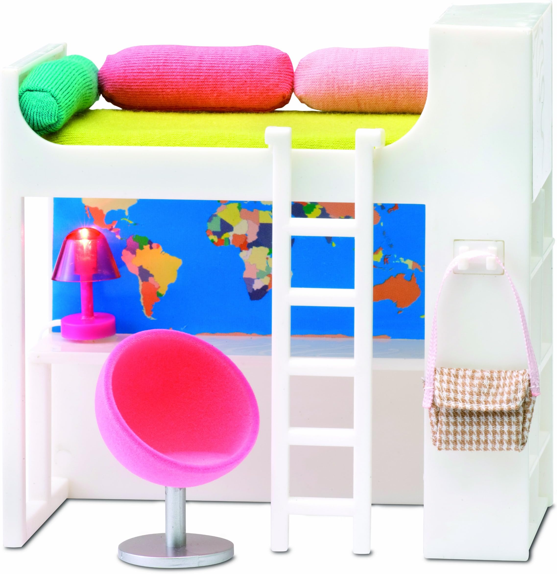 Test Manufacturer Lundby 1:18 Scale Dolls House Smaland Teenage Loft Bed Set