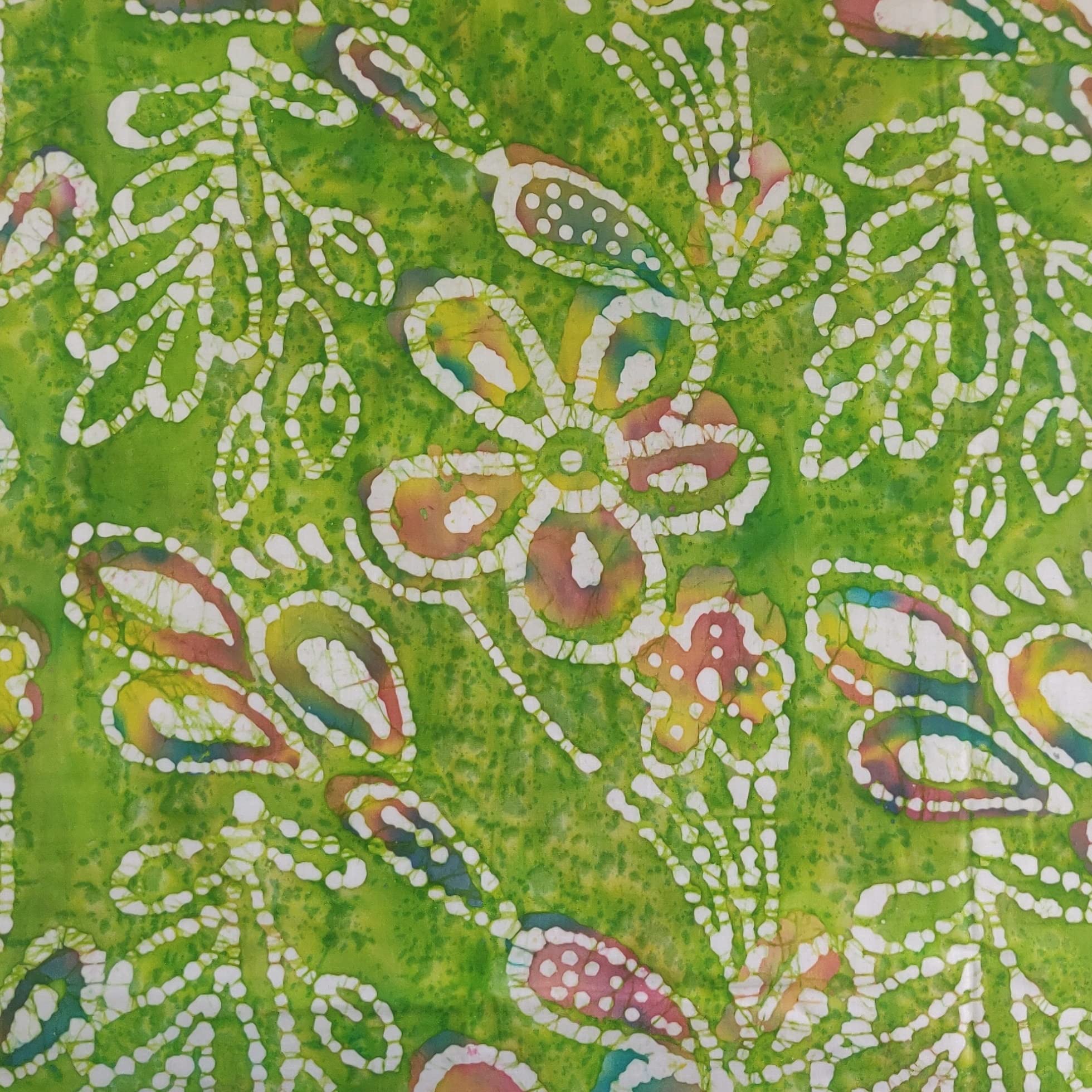 Hand Dyed Cotton Batik Fabric Material JLB0162COL2, 1Mtr 145cm x 100cm