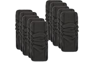 TDIAPERS Cloth Diaper Inserts 10pcs,5 Layers Absorbent Liners for Baby Cloth Pocket Diapers,Reusable Baby Diaper Inserts