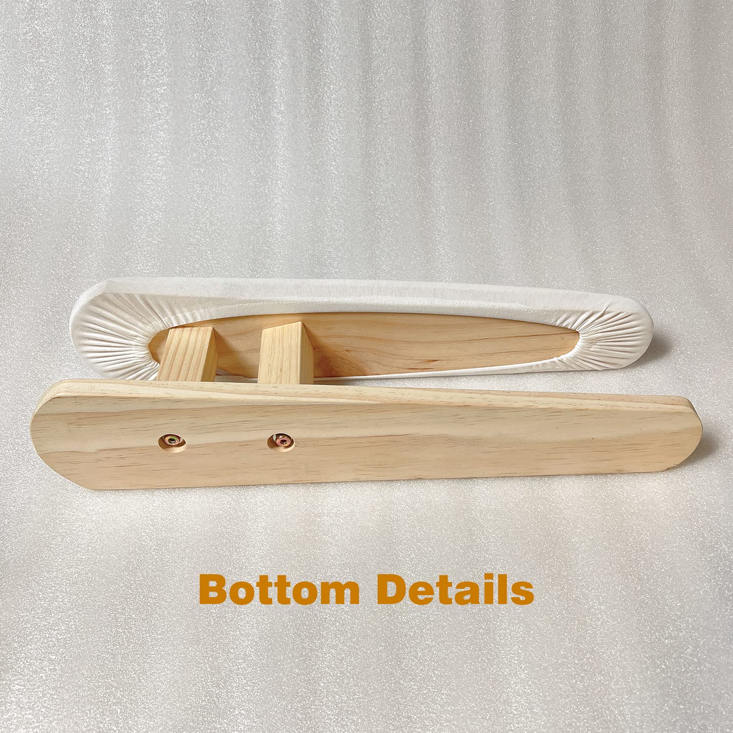 DE-LIANG Padded Chest & Sleeve Tailor Ironing Board Long with Wooden Base for Household Tools, Tailor Dress Forms, Travel Use