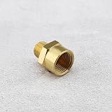 Create idea 4Pcs 1/4 Male to 3/8 Female BSP Brass Pipe Thread Adapter Converter view 5