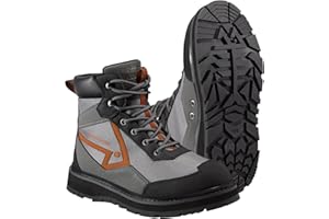 BASSDASH Men’s Wading Boots Lightweight Anti-Slip Rubber Sole Fly Fishing Wading Shoes