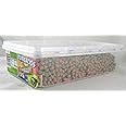 Tuberoos Green Color Red Fondant Filled Sour Licorice Sticks, Watermelon Artificially Flavor. - 200 Pieces Tub