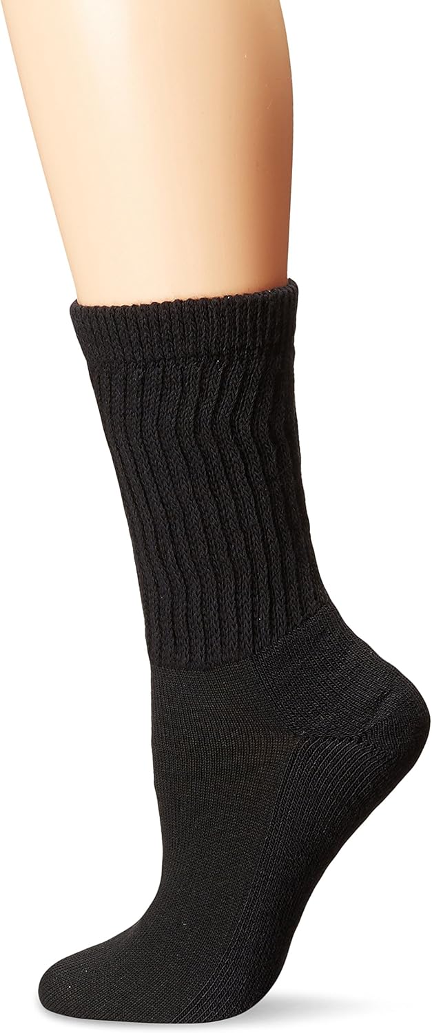 MediPeds womens Diabetic Crew Socks With Coolmax and Nonbinding Funnel