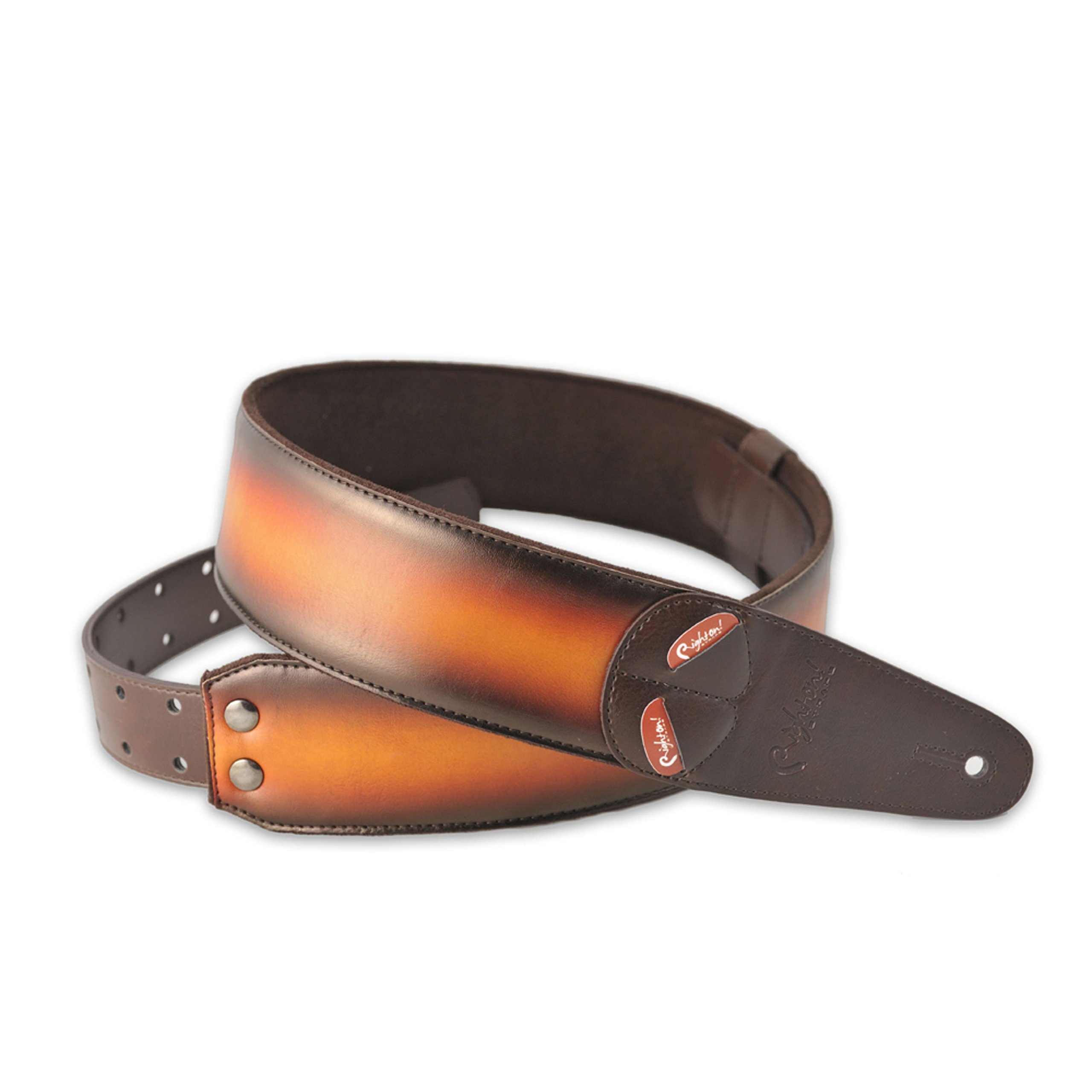 Right On! Straps MOJO Sunburst Guitar strap w/Embedded Pickholder Made in Spain