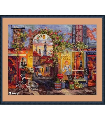 Merejka Kit De Punto De Cruz, Algodón, Multicolor, 30 X 40 Cm