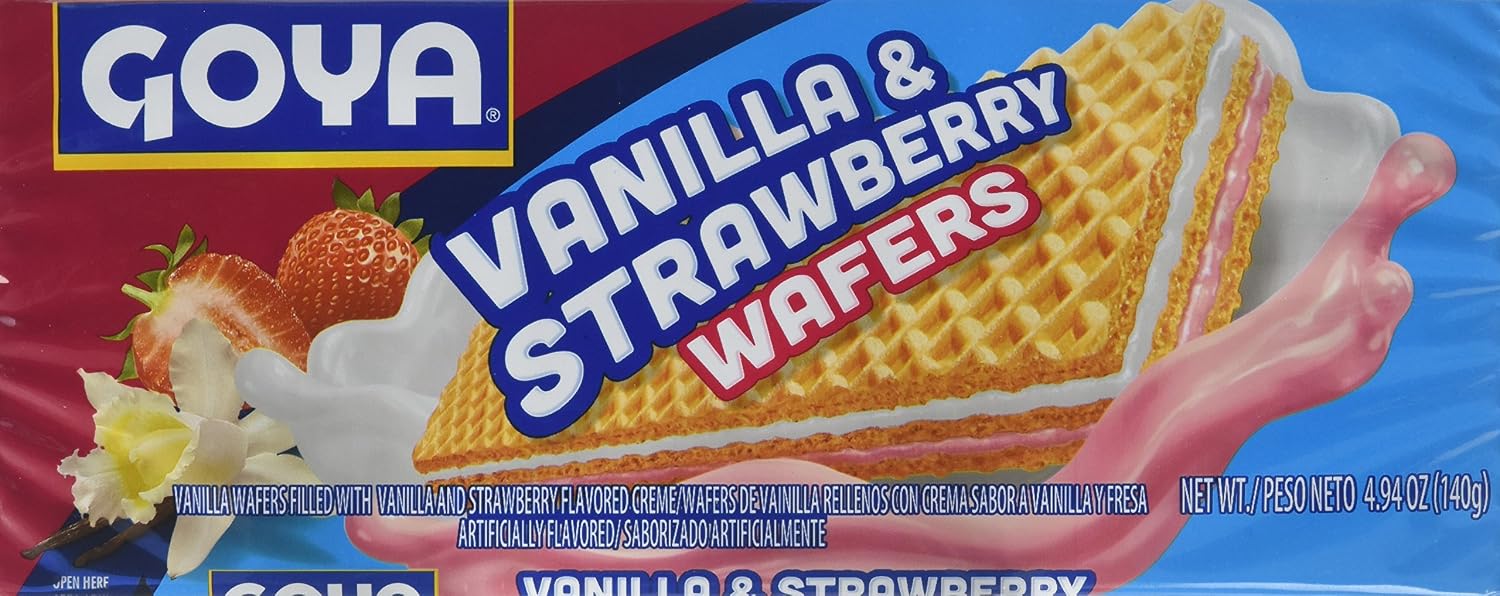 Goya wafers duplex, vanilla, strawberry (041331049870)