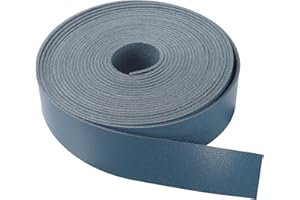 CDY Faux Leather Strap 1 Inch Wide 200 Inches Long Leather Strip for DIY Craft Projects,Soft Leather Straps 2mm Thick Very Suitable for Traction Ropes, Bag Straps (Deep Blue)