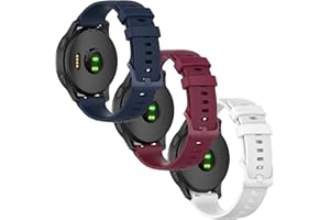 Anrir Bands for Garmin Vivoactive 4 45mm Watch Bands, 22mm Soft Silicone Replacement Sport Wrist Strap for Garmin Vivoactive 4/Venu 2/Forerunner 255/Forerunner 255 Music Bands Men Women-3Pack