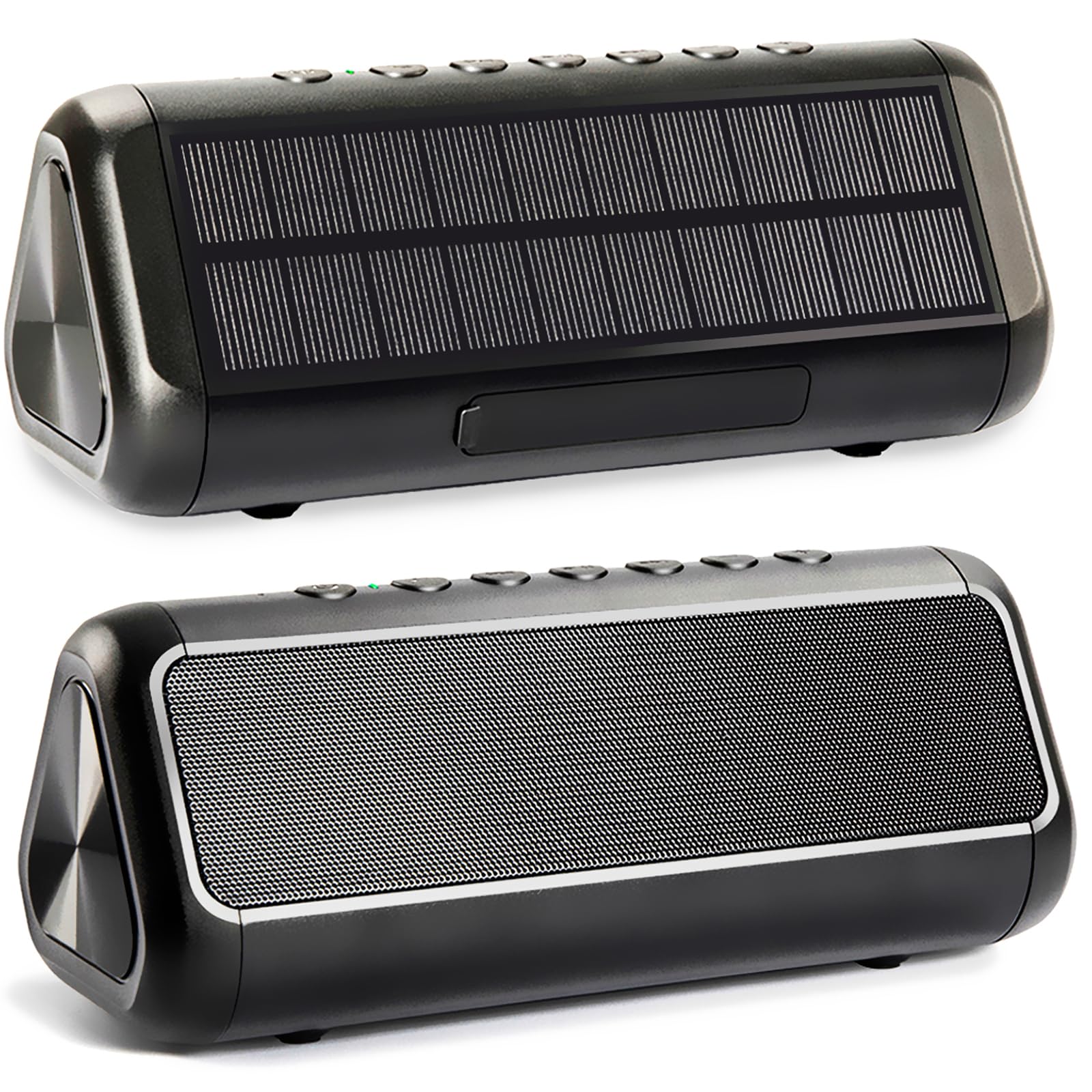 Photo 1 of Solar Bluetooth Speaker Portable Wireless, 50H Playtime with HD Stereo Sound,5000mAh Can Charge Cell Phone,BT5.3,Outdoor Waterproof IPX6,TWS Pairing/AUX/TF play for Camping/Beach/Party/travel/Cycling