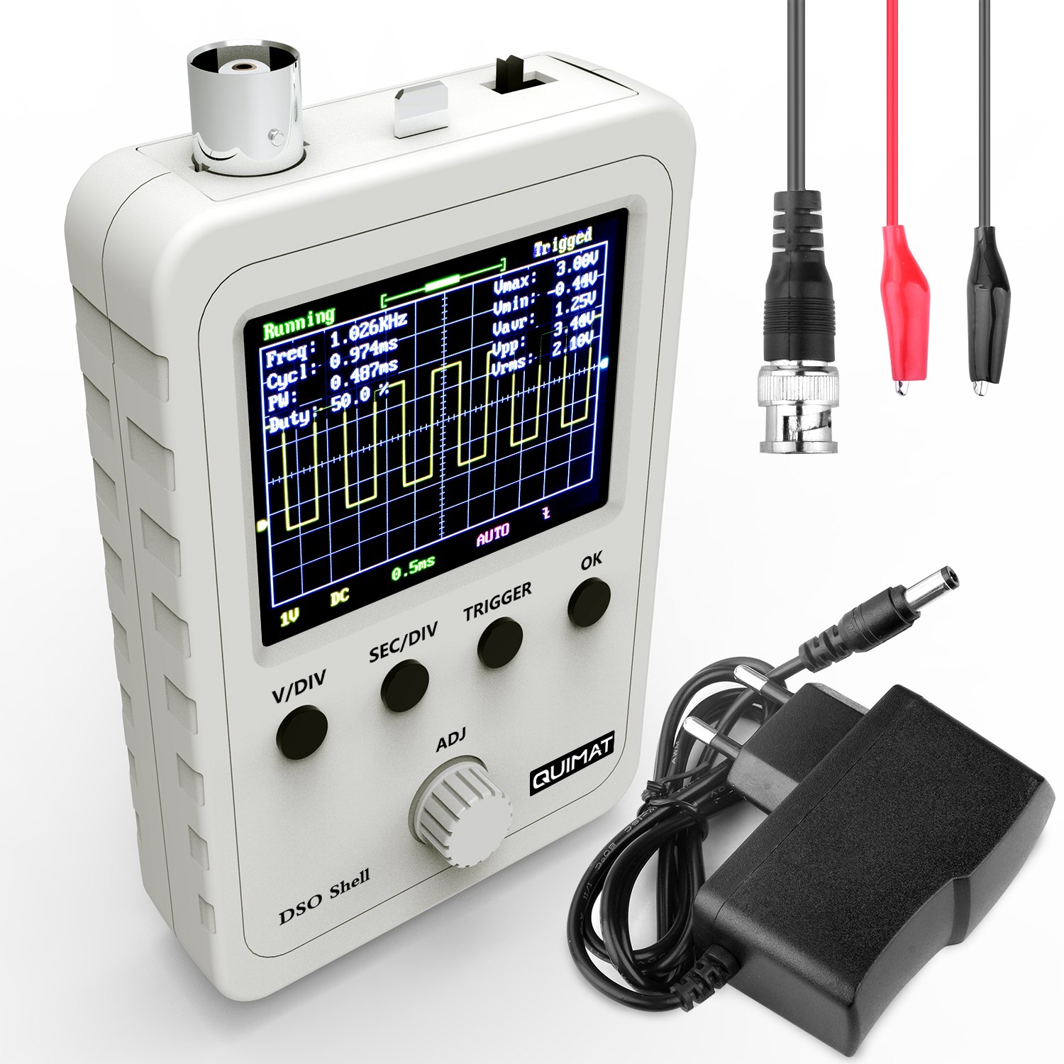ETEPON Digital Oscilloscope Kit with BNCClip Cable Probe EM001