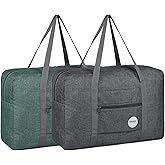 WANDF For Spirit Airlines Personal Item Bag 18x14x8 Travel Duffel Bag Underseat Foldable Carry-on Luggage for Women