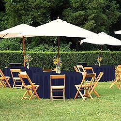 sancua Round Tablecloth 120 Inch Diameter, 8 Pack
