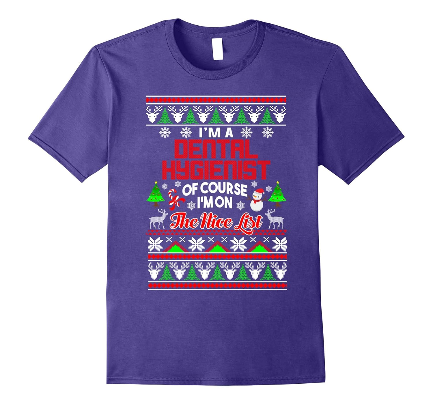 Best Ugly Christmas Sweater Gift For Dental Hygienist Shirt-ANZ