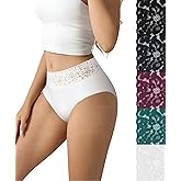 TDONE 5 Pack Womens Underwear Seamless Slim Fit Sexy Lace Cheeky Soft Panties Size S